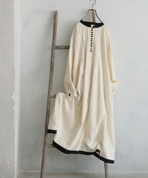 「soulberry」 長袖ワンピース M ベージュ レディース_画像5