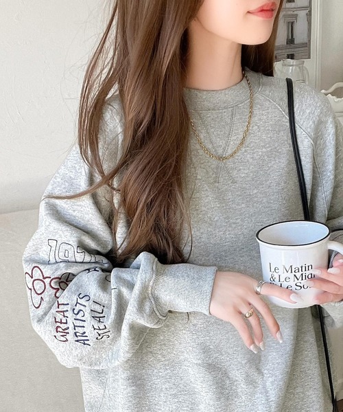 [classicalelf] тренировочный cut and sewn MEDIUM. серый женский 