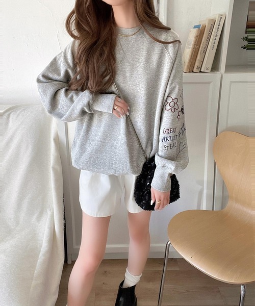 [classicalelf] тренировочный cut and sewn MEDIUM. серый женский 