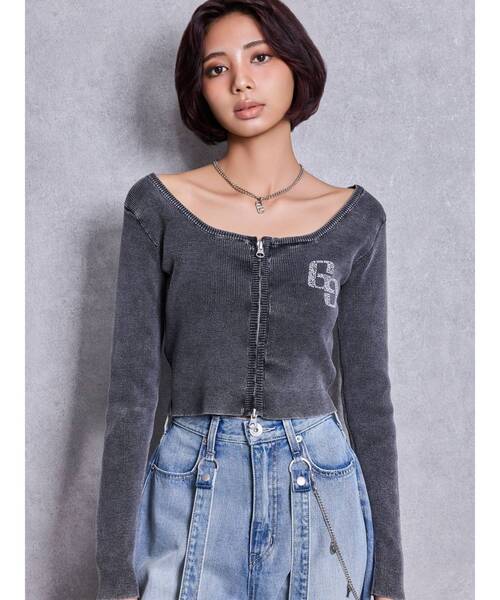 gyda ニット GYDA ジェイダ ニット セーター レディース GG FRAME ニット トップス