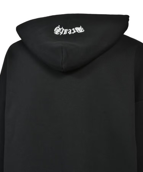 STYLISE パーカー 「BREATH」OLD ENGLISH LOGO RHINESTONE HOODIE 