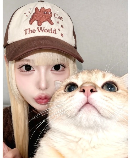 【最終価格】cfierce♡y2k♡帽子、キャップ２点セット♡ キャップ 帽子 CATSAVETHEWORLDブランド直輸入正規品/ピクセルアート