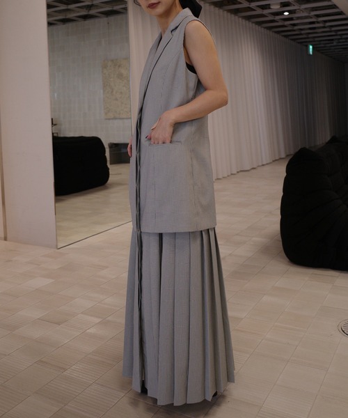 Ameri（アメリ） パーティードレス ワンピース PLEATED SKIRT DOCKING