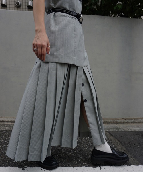 新品未使用　ameri UND SWITCH PLEATS SKIRT セール】UND SWITCH PLEATS SKIRT（スカート）｜Ameri（アメリ）の