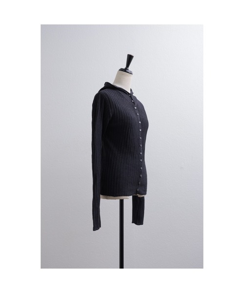 「leimn」 ニットカーディガン FREE レッド レディース_画像7