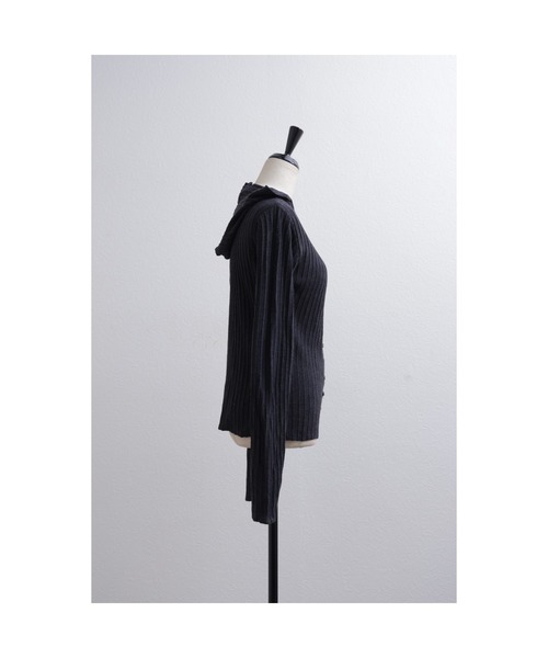 「leimn」 ニットカーディガン FREE レッド レディース_画像8