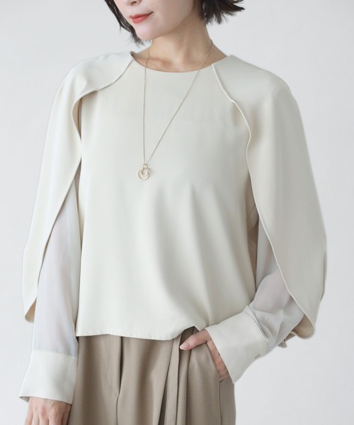 「Ehre style」 長袖ブラウス FREE ブラック レディース_画像5