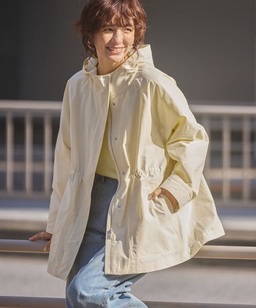 「AMERICAN HOLIC」 マウンテンパーカー L アイボリー レディース_画像3