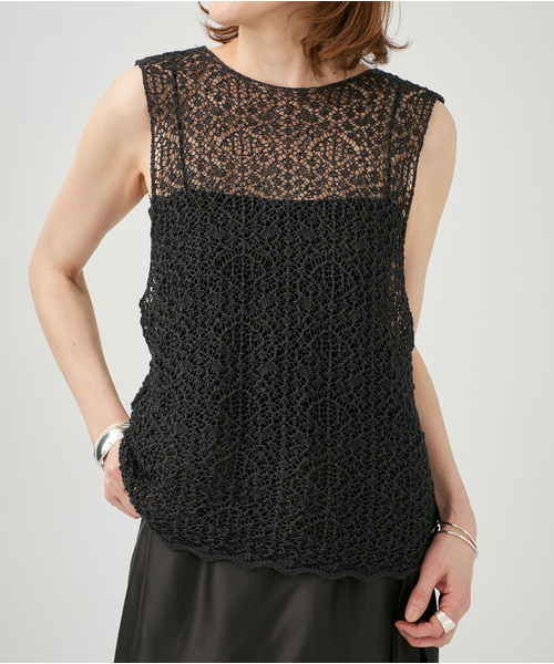enrica/エンリカ レースニット enrica（エンリカ） ニット セーター レース柄ニット KNIT225