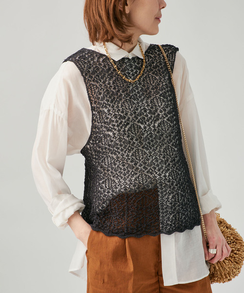 enrica/エンリカ レースニット enrica（エンリカ） ニット セーター レース柄ニット KNIT225