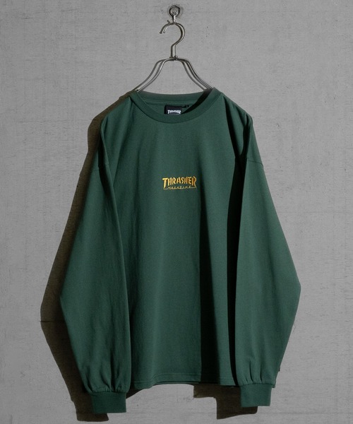 「THRASHER」 長袖Tシャツ LARGE ブラック メンズ_画像3