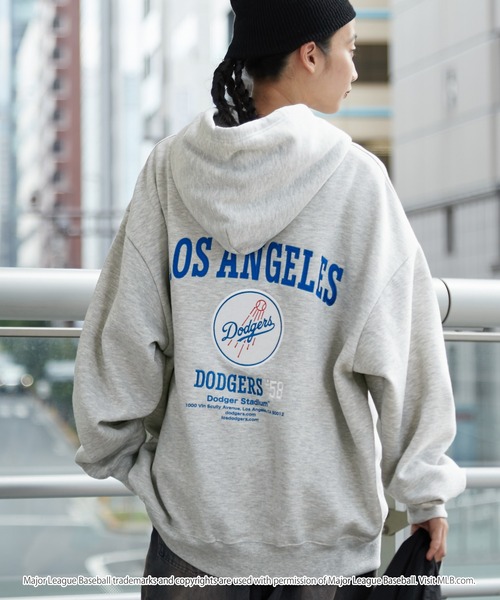 MLB プルオーバーパーカー L アッシュグレー メンズ : ZOZOTOWN Yahoo 