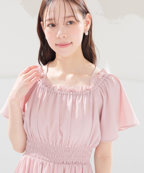 Honeys（ハニーズ） ワンピース オフショル2wayワンピ : ZOZOTOWN