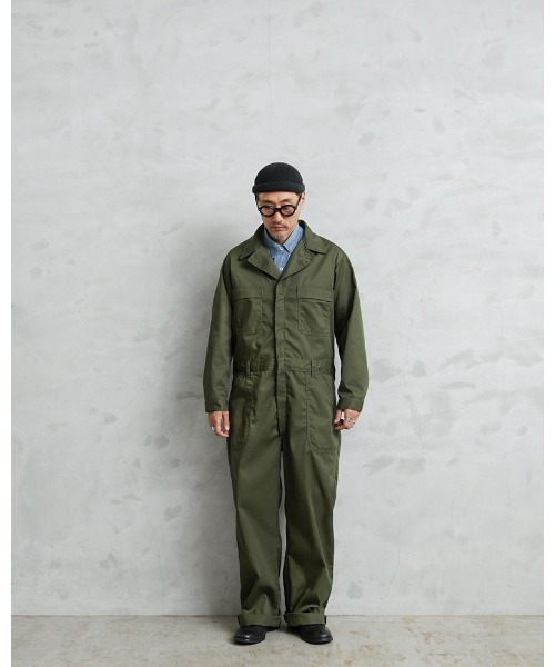 オールインワン 実物 新品 デッドストック 米軍 ユーティリティ カバーオール OD メンズ レディース