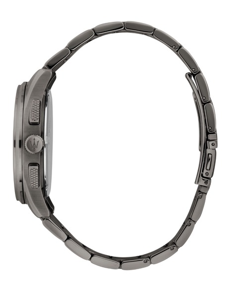腕時計 「Maserati/マセラティ」ソルパッソ - 42ｍｍ クロノ ダークガン ダイヤル ダークガン ブレスレット メンズの画像