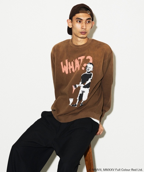 「BRANDALISED」 スウェットカットソー MEDIUM ライトグリーン メンズ_画像4