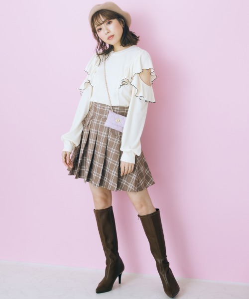「marun」 長袖カットソー L アイボリー レディース_画像3