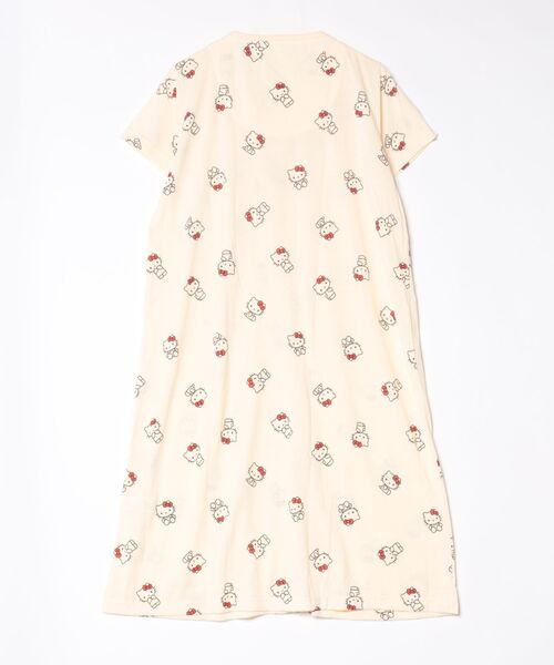【HELLO KITTY】総柄ロングパンツ& 総柄開襟シャツ sanrio（サンリオ） マタニティ Hello Kitty ハローキティ 半袖
