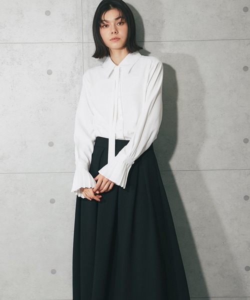 「SMILE ORCHID」 長袖ブラウス M ブルー レディース_画像5