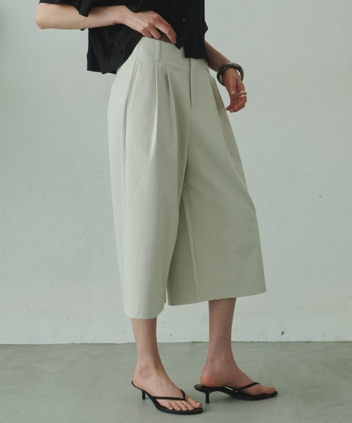 Plumel ワイドパンツ パンツ Tuck Wide Bermuda Pants / タックワイド