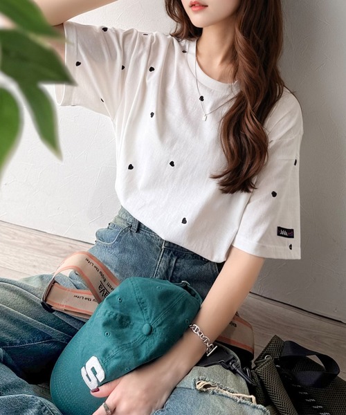 「Java」 半袖Tシャツ MEDIUM ホワイト×ブラック レディース | Java