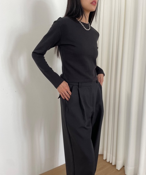 「Didot.showroom」 長袖カットソー FREE ホワイト レディース_画像2
