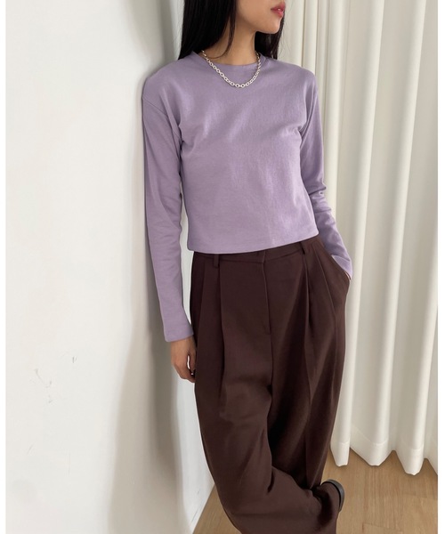 「Didot.showroom」 長袖カットソー FREE ホワイト レディース_画像7