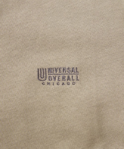 「UNIVERSAL OVERALL」 半袖ワンピース F グレイッシュベージュ レディース_画像2