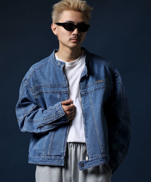 「NERDY」 デニムジャケット S ブルー メンズ_画像9