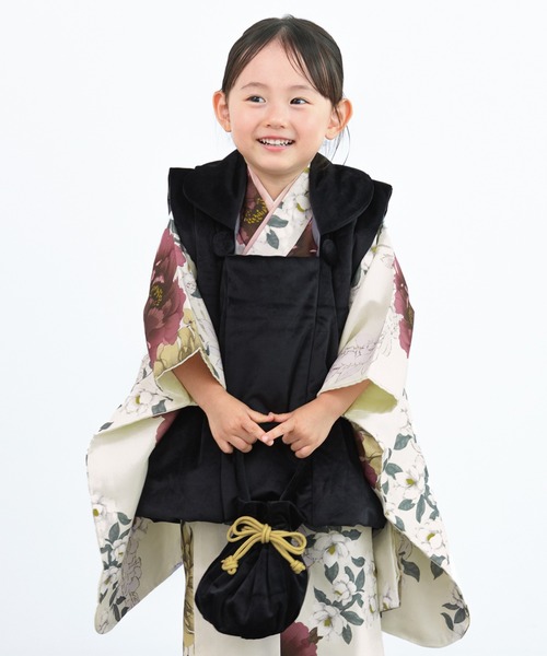 SOUBIEN（創美苑） 着物 「floro by SOUBIEN」3歳女の子用七五三セット