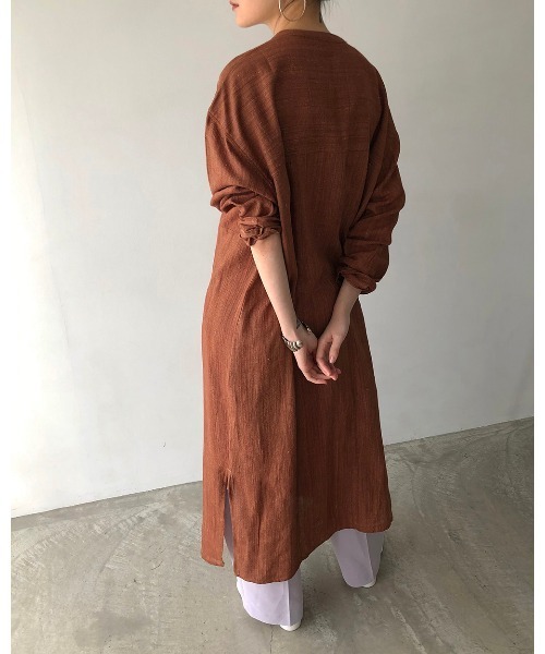 「TODAYFUL」 長袖ワンピース 38inch キナリ レディース_画像8