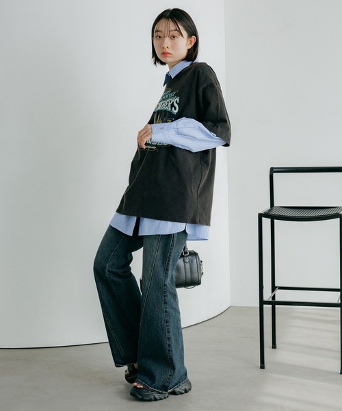 「PAGEBOY」 半袖Tシャツ FREE オートミール レディース_画像7