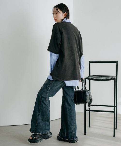 「PAGEBOY」 半袖Tシャツ FREE オートミール レディース_画像8