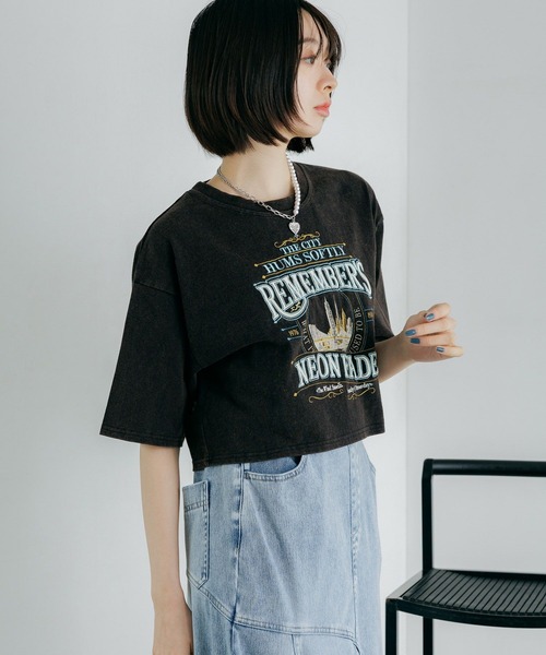 「PAGEBOY」 半袖Tシャツ FREE オートミール レディース_画像9
