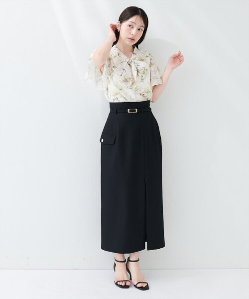 「natural couture」 半袖ブラウス FREE グレー レディース_画像5