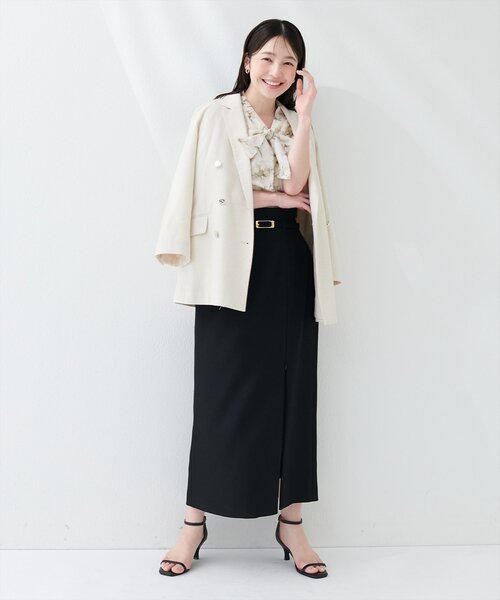 「natural couture」 半袖ブラウス FREE グレー レディース_画像8