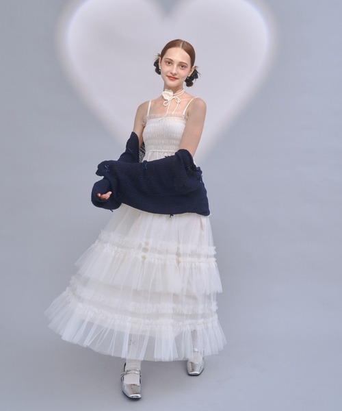 Lovilyn キャミソールワンピース SMALL ホワイト レディース 