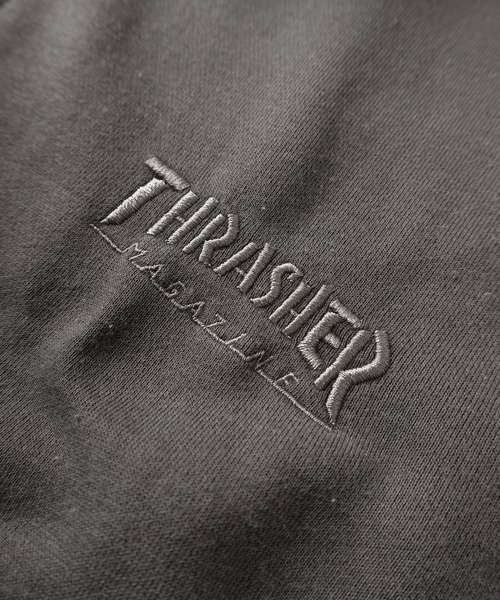 「THRASHER」 ジップアップパーカー L グレー レディース_画像7