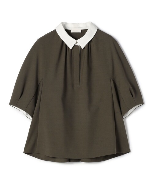 Ballsey（ボールジィ） ブラウス シャツ 半袖 フラットストレッチ