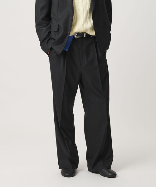 BEAUTY＆YOUTH UNITED ARROWS ワイドパンツ スラックス N/SUIT