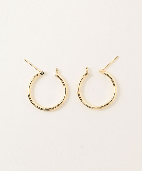 Ray BEAMS（レイ ビームス） ピアス Ray BEAMS / K10 フープピアス M