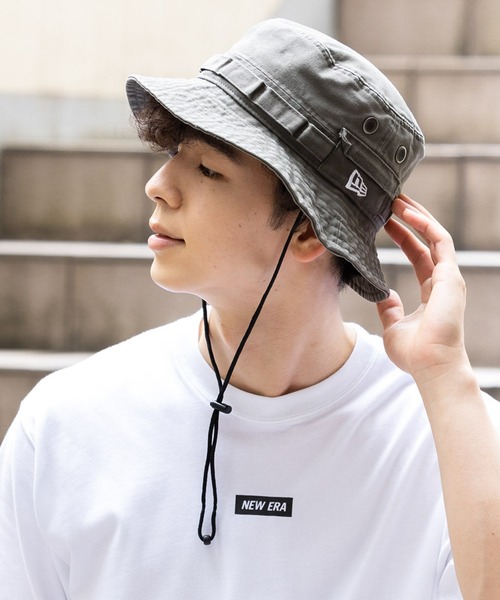 アウトドア!ニューエラアドベンチャー ダック ブラックバケハ L/XL 58CM NEW ERA 帽子 ハット ニューエラ アドベンチャー NEWERA