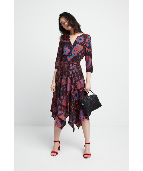 最安値 ワンピース 年春夏 花柄ビスコースワンピース 驚きの値段 Cataractresearch Org