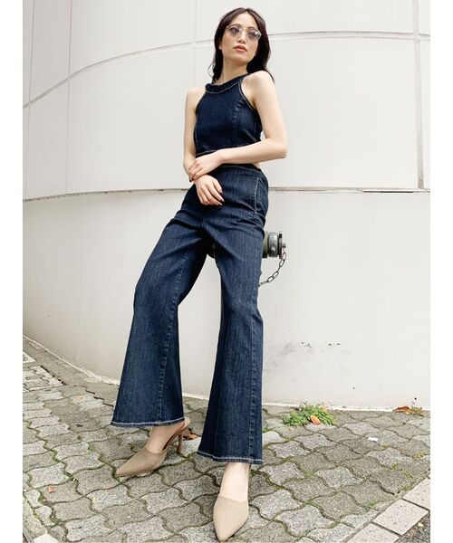 サロペット オーバーオール GYDA サロペット オーバーオール BACK ZIPデニムロンパース : ZOZOTOWN