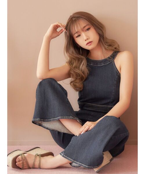 GYDA（ジェイダ） サロペット オーバーオール BACK ZIPデニム