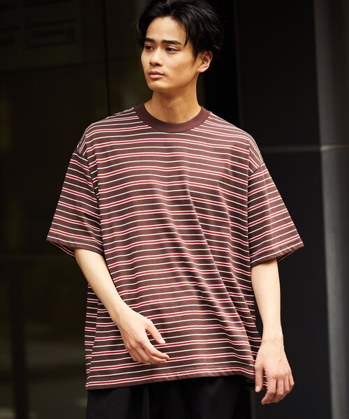 Tシャツ Tシャツ Sportswear スポーツウェア 別注 ビックシルエット マルチボーダーtシャツ Zozotown Paypayモール店 通販 Paypayモール