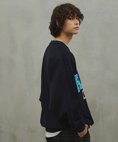 定番人気限定SALE スウェット Revo. 470g 裏毛 リバーシブル カレッジロゴ クルーネックスウェット 21AW ZOZOTOWN PayPayモール店 - 通販 - PayPayモール 再入荷人気