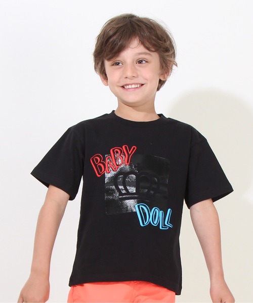 BABYDOLL（ベビードール） tシャツ 親子お揃い ネオンロゴTシャツ
