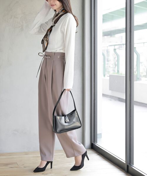 r・p・s パンツ ハイウエストハトメタックパンツ レディース