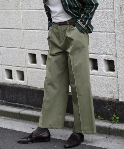 aimoha（アイモハ） スラックス センタープレスフレアスラックス